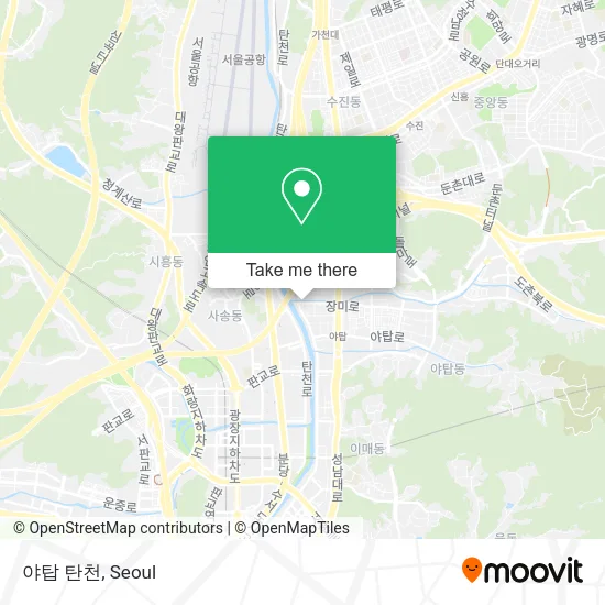 야탑 탄천 map