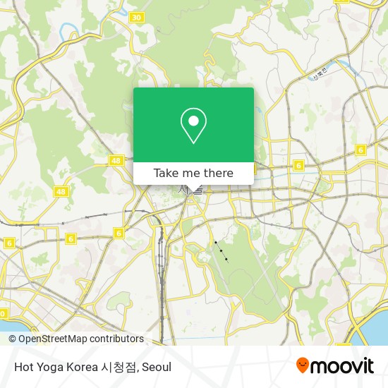 Hot Yoga Korea 시청점 map