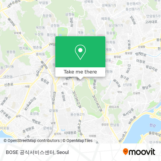 BOSE 공식서비스센터 map