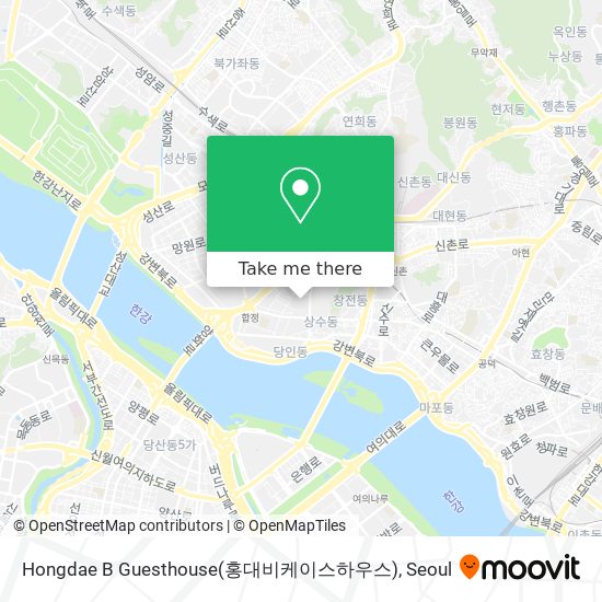 Hongdae B Guesthouse(홍대비케이스하우스) map