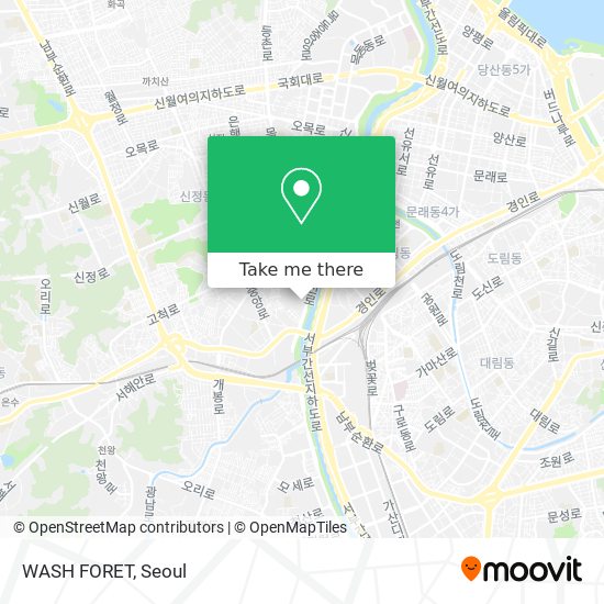 WASH FORET map