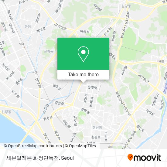 세븐일레븐 화정단독점 map