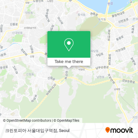 크린토피아 서울대입구역점 map