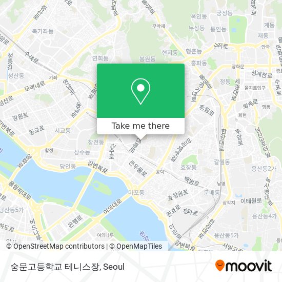 숭문고등학교 테니스장 map