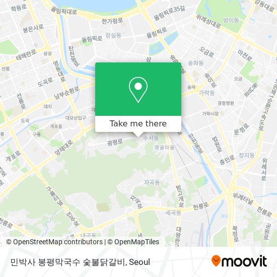민박사 봉평막국수 숯불닭갈비 map
