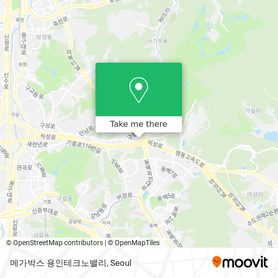 메가박스 용인테크노밸리 map
