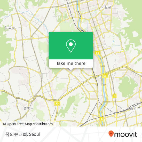 꿈의숲교회 map