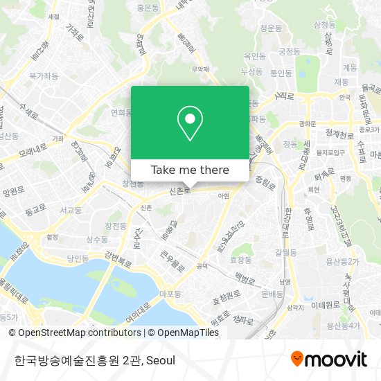 한국방송예술진흥원 2관 map