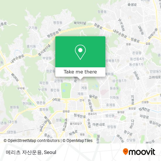 메리츠 자산운용 map