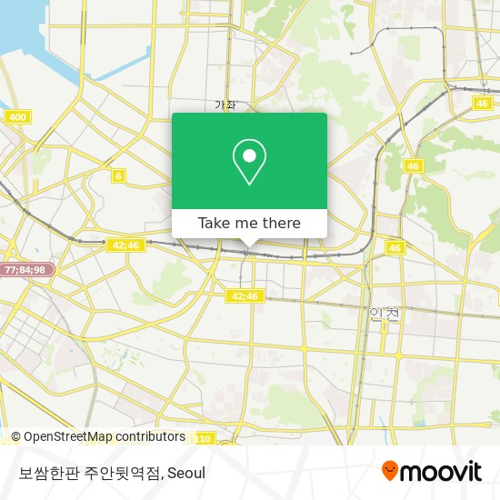 バス または 地下鉄 - サブウェイで남구, 인천시の보쌈한판 주안뒷역점への行き方|Moovit