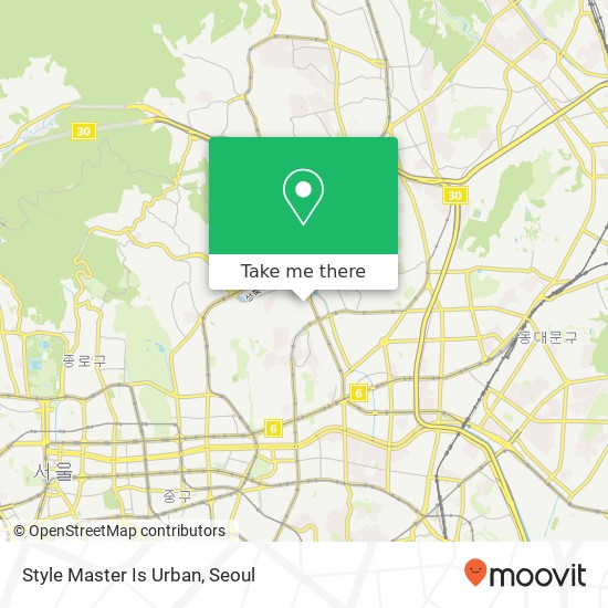 Style Master Is Urban map