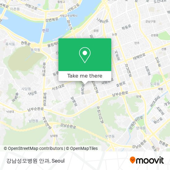 강남성모병원 안과 map