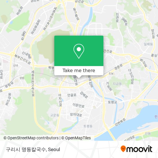 구리시 명동칼국수 map