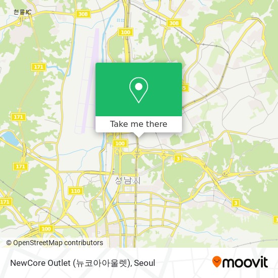 NewCore Outlet (뉴코아아울렛) map