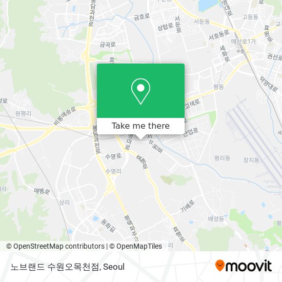 노브랜드 수원오목천점 map
