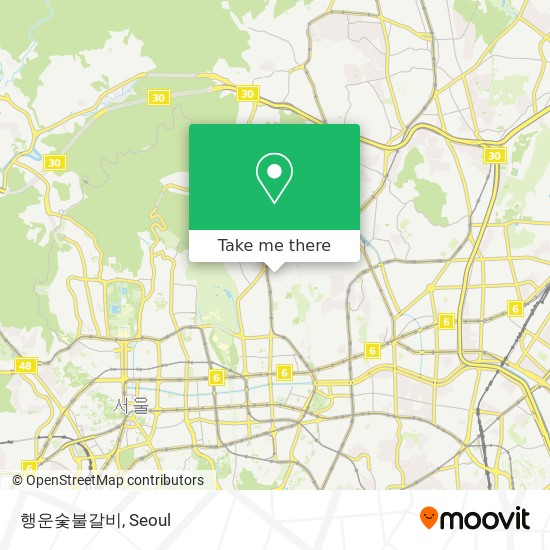 How to get to 행운숯불갈비 in 종로구, 서울시 by Bus or Subway | Moovit