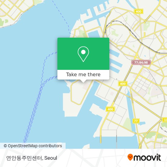 연안동주민센터 map