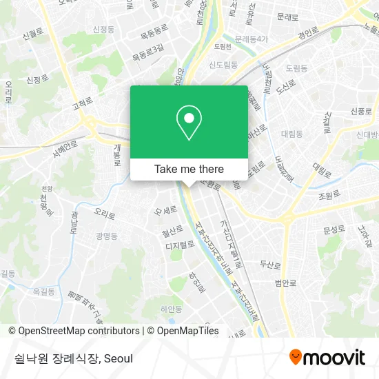 쉴낙원 장례식장 map