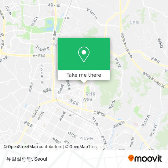 유일설렁탕 map