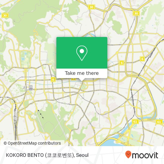 KOKORO BENTO (코코로벤또) map