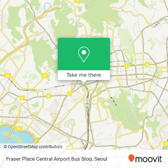 Fraser Place Central Airport Bus Stop map