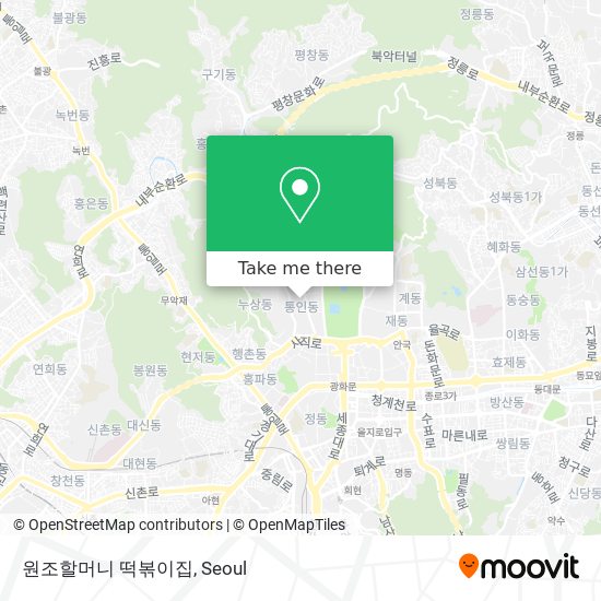 원조할머니 떡볶이집 map