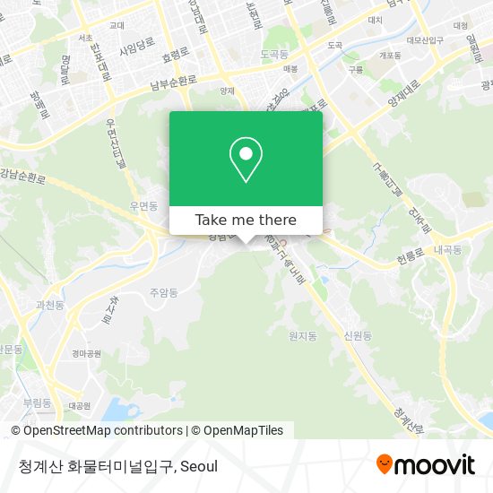 청계산 화물터미널입구 map