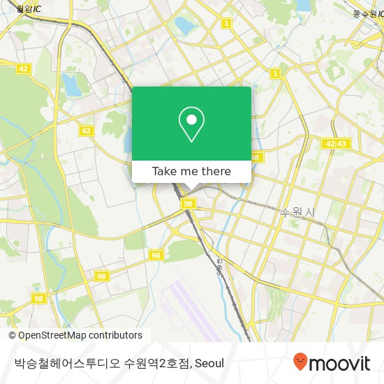 박승철헤어스투디오 수원역2호점 map