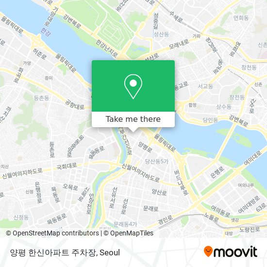 양평 한신아파트 주차장 map