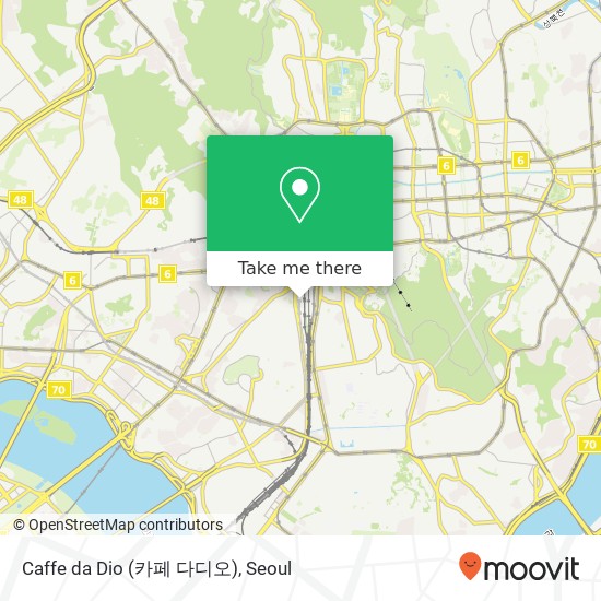 Caffe da Dio (카페 다디오) map