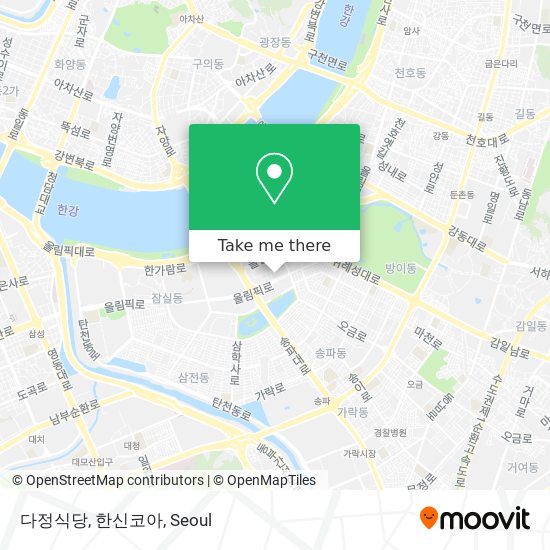 다정식당, 한신코아 map