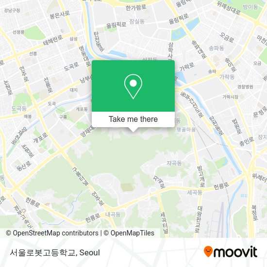 서울로봇고등학교 map
