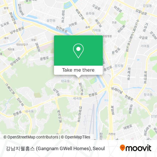 강남지웰홈스 (Gangnam GWell Homes) map
