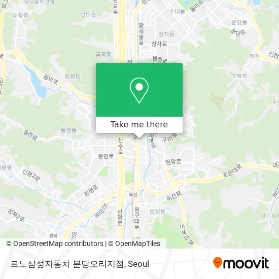 르노삼성자동차 분당오리지점 map