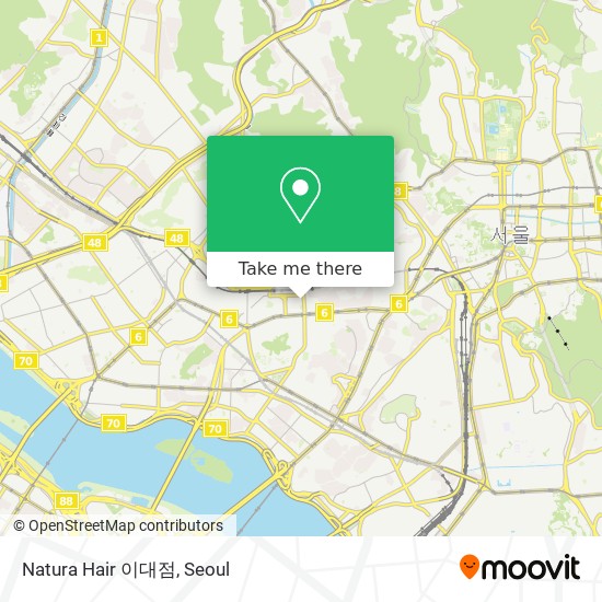How to get to Natura Hair 이대점 in 서대문구, 서울시 by Bus or Subway | Moovit