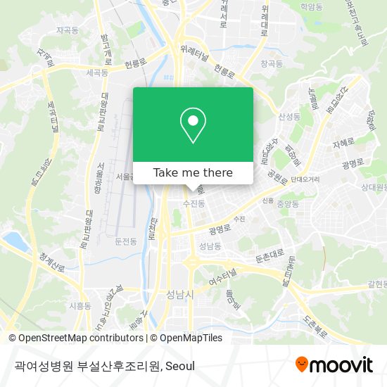 곽여성병원 부설산후조리원 map