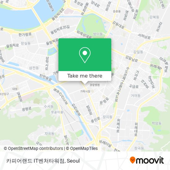 카피어랜드 IT벤처타워점 map