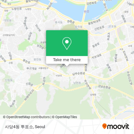 사당4동 투표소 map