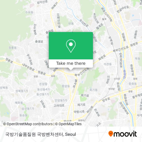 국방기술품질원 국방벤처센터 map