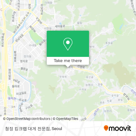 청정 킹크랩 대게 전문점 map