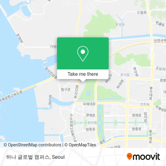 하나 글로벌 캠퍼스 map