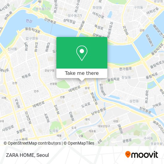 ZARA HOME map