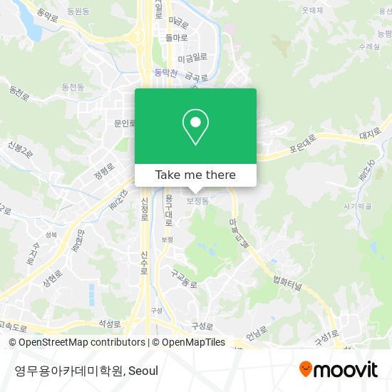 영무용아카데미학원 map