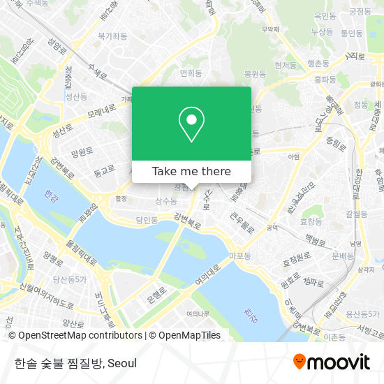 한솔 숯불 찜질방 map