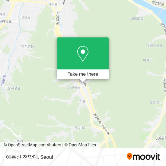 예봉산 전망대 map