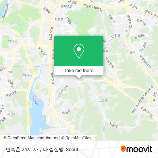 민속촌 24시 사우나 찜질방 map