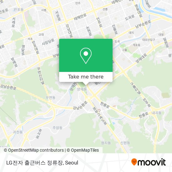 LG전자 출근버스 정류장 map