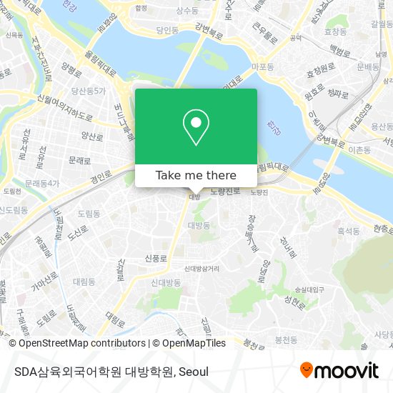 SDA삼육외국어학원 대방학원 map