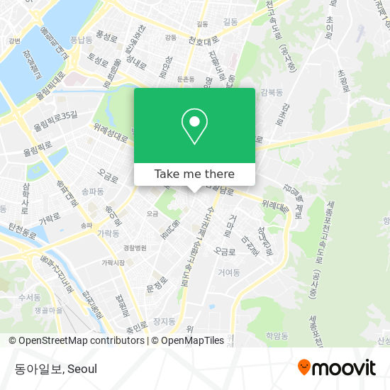 동아일보 map