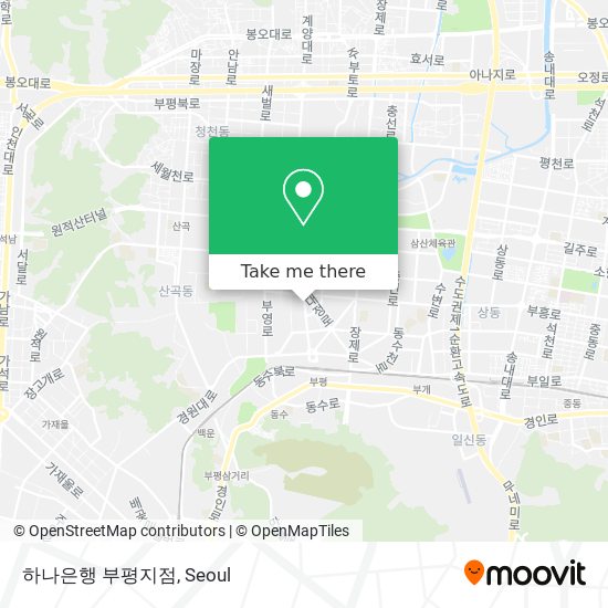 하나은행 부평지점 map